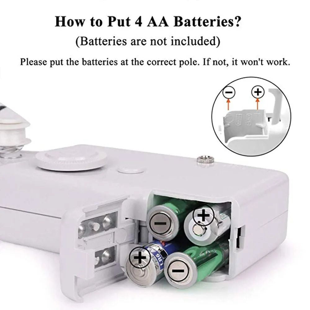 Mini Portable Handy Sewing Machine Handheld Sewing Machine Stitch Household Tool for Kids Clothing, Fabric, Home Travel Use, Gift for Kids & Adult