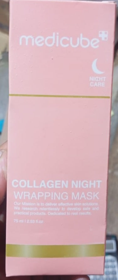 Medicube Collagen Night Wrapping Mask Overnight Elasticity And Hydration Peel Off Mask Providing Gentle Care - 75ML